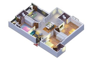 Floor plan for Home A