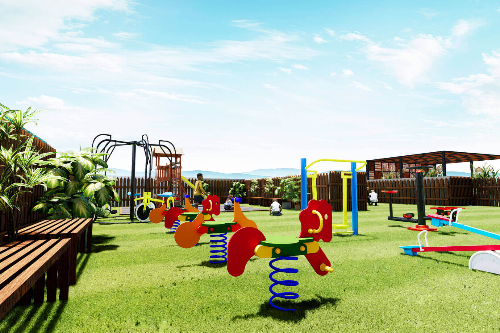 Illustrative children's play area