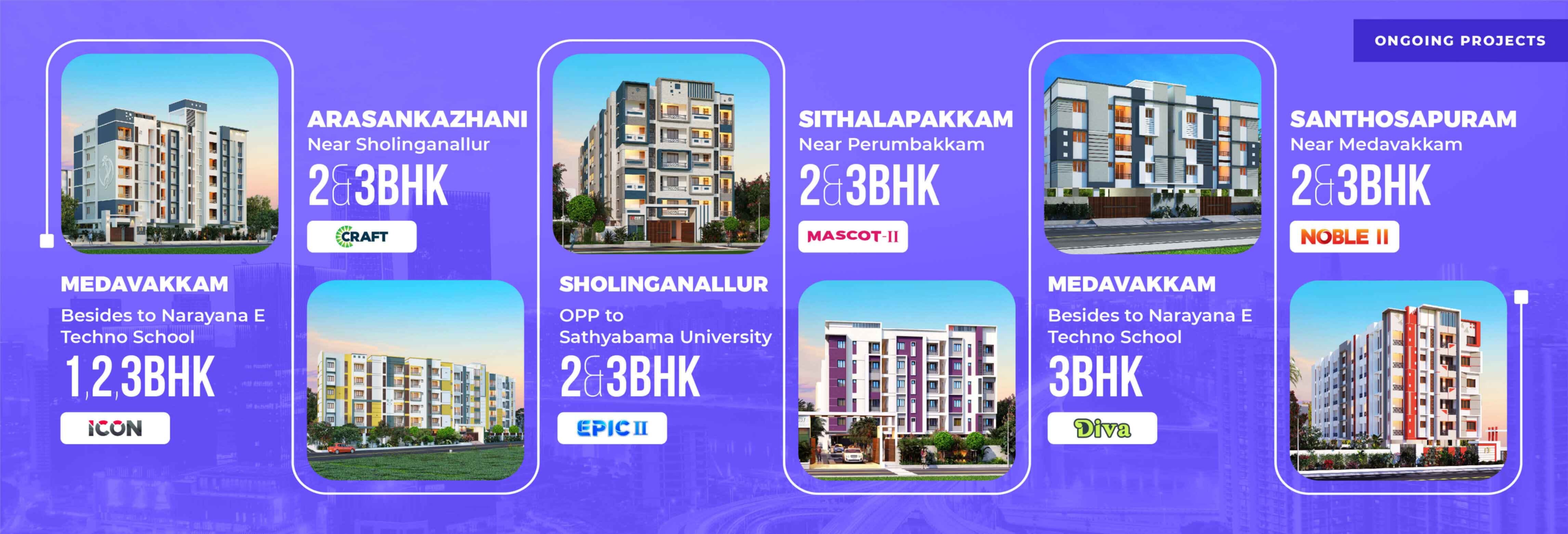 Flats for sale in Tambaram, Chromepet, Chitlapakkam, Gowrivakkam